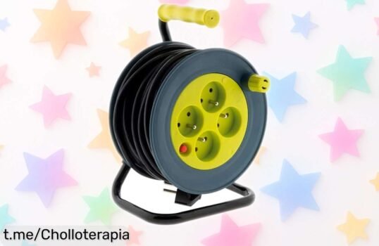 Carrete doméstico Zenitech 15m: aguanta hasta 2300W y se apaga solo, ¡una seguridad brutal a precio de ganga que no puedes dejar pasar!