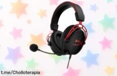 Cascos gaming HyperX Cloud Alpha con micro cancelación de ruido a un precio loco que no puedes dejar pasar, el sonido perfecto para tus partidas y momentos épicos.