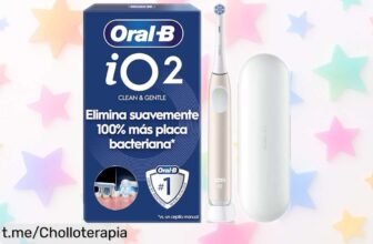 Cepillo de dientes eléctrico OralB iO 2 con cabezal y estuche a precio loco, cuida tus encías y disfruta de una sonrisa sana. ¡No te quedes sin el tuyo!