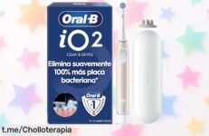 Cepillo de dientes eléctrico OralB iO 2 con oferta increíble: limpieza a fondo, cuida tus encías y ¡no te lo puedes perder! Hazlo tuyo antes que se acabe este ofertón irresistible.