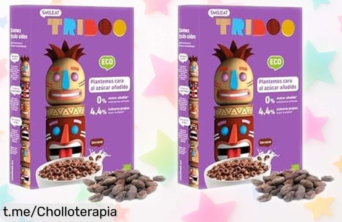 Cereales ecológicos y crujientes Smileat TRIBOO sabor cacao en pack doble, ¡un ofertón llenito de energía natural que no puedes dejar pasar ya!