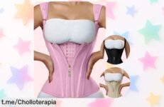 Chaleco corsé ceñidor de cintura con cremallera que moldea tu figura al instante, precio de escándalo y oportunidad única para lucir espectacular ¡Cómpralo ya!