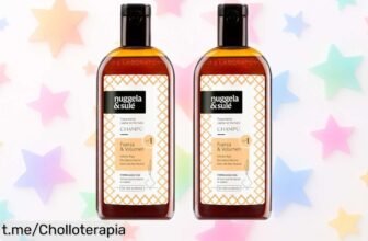 Champú Nuggela & Sulé Pack 2x250 ml con cebolla roja, ¡ofertón que frena la caída y te da volumen para lucir un pelo potente! No dejes pasar esta oportunidad única.