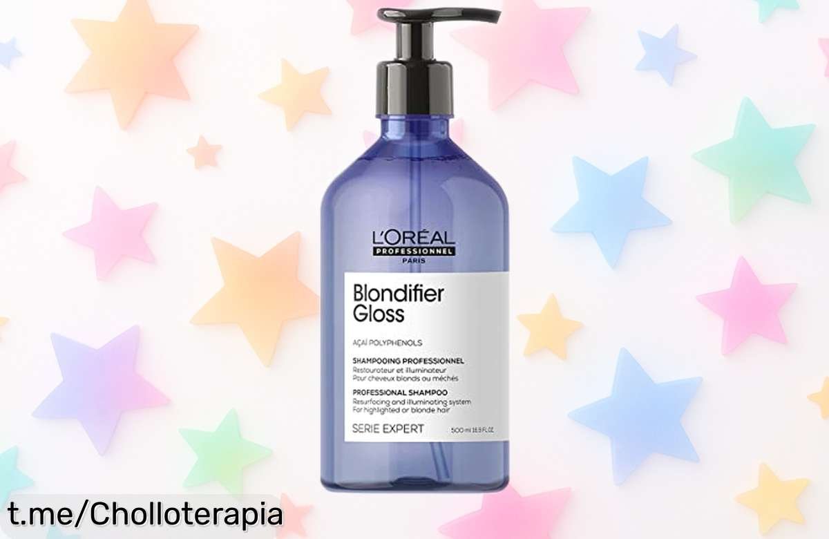 Champú reparador Blondifier Gloss de L’Oréal con un precio loco que transformará tus mechas en brillo y fuerza al instante, ¡no dejes pasar esta oportunidad para mimar tu pelo!