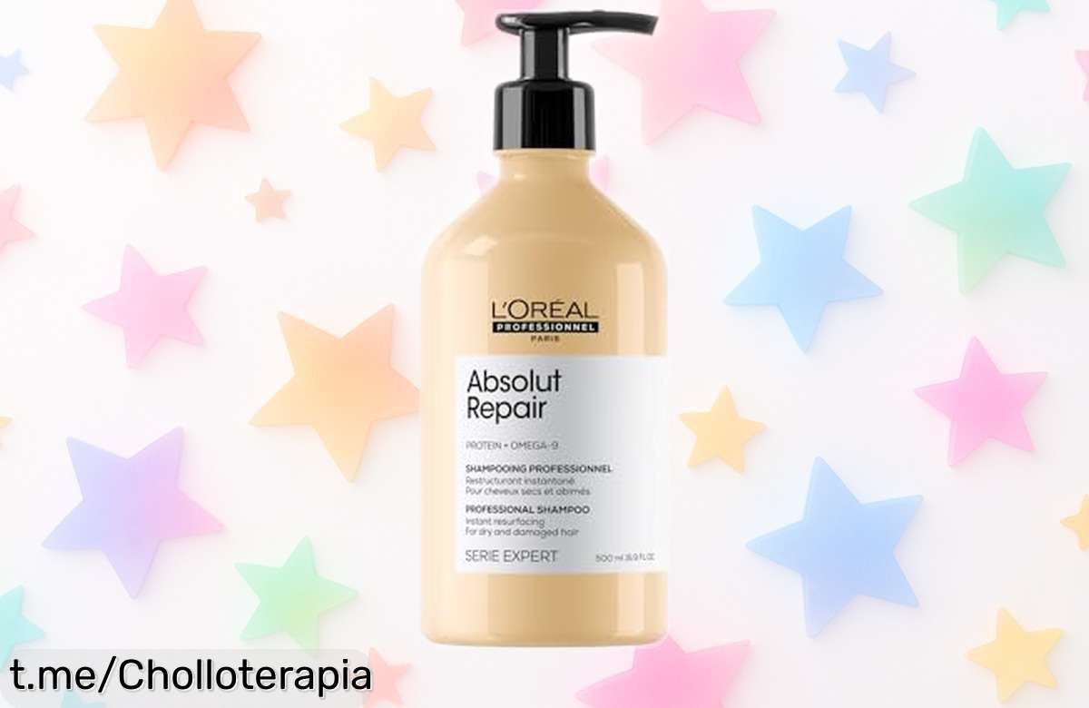 Champú reparador L’Oréal Professionnel Absolut Repair que transforma tu pelo seco en sano a un precio increíble, ¡no dejes pasar este chollo y luce una melena espectacular ya!