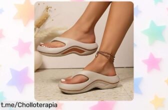 Chanclas de plataforma para mujer con suela antideslizante que cuidan tus pies por un precio loco, ¡aprovéchalas antes que se agoten!