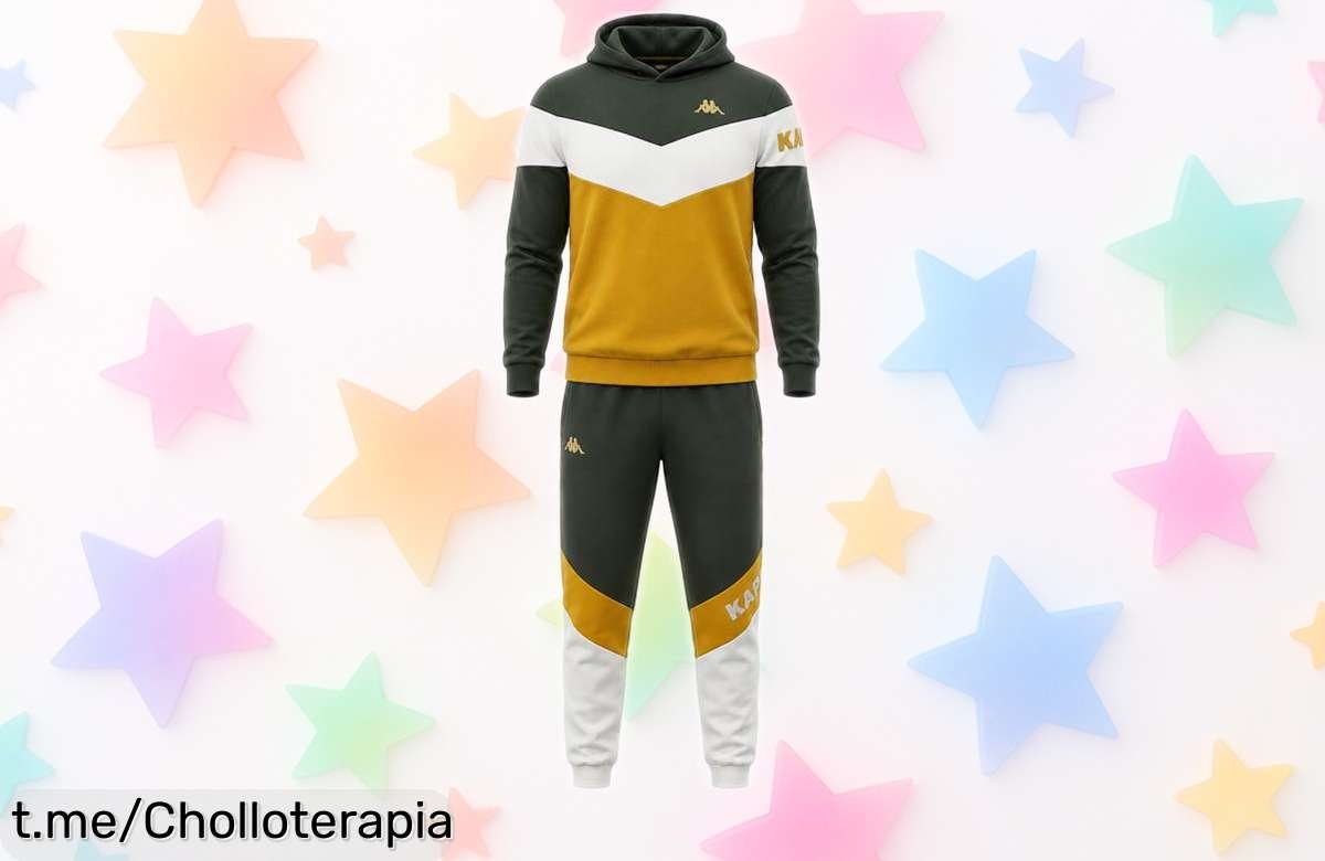 Chándal completo Kappa Boxamo, un super chollo que se adapta a cada movimiento; no pierdas la oportunidad de ser el más deportivo ¡consíguelo ahora antes de que volará!