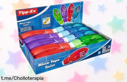 Cinta correctora TippEx Micro Tape Twist en 10 unidades, ¡un precio de escándalo que hará brillar tus tareas! No te quedes sin ella, elige tu color y mejora tu trabajo ya.