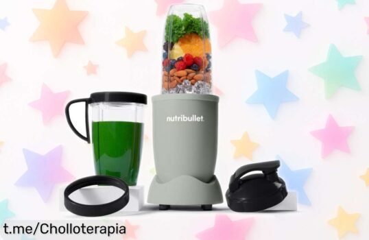 Cocina fácil y saludable con la batidora Nutribullet Pro NB907 a un precio de escándalo, ¡aprovecha este ofertón y sorprende a todos con tus deliciosos batidos!