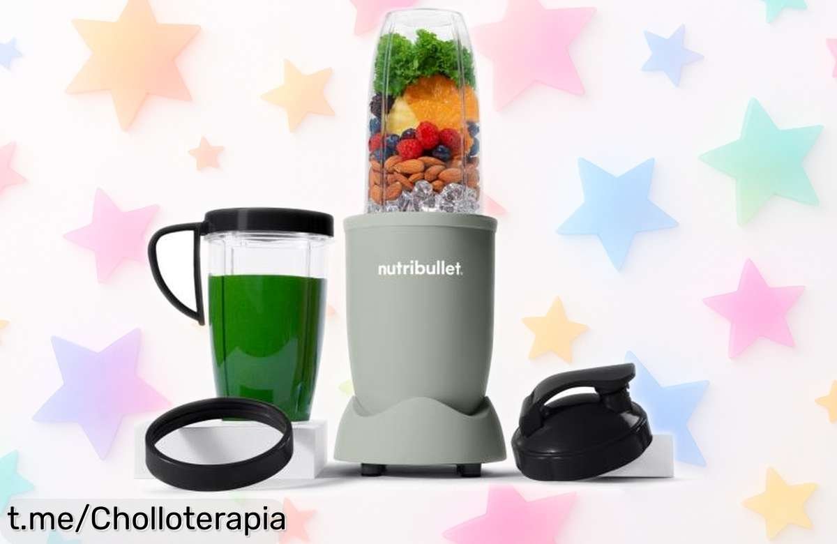 Cocina fácil y saludable con la batidora Nutribullet Pro NB907 a un precio de escándalo, ¡aprovecha este ofertón y sorprende a todos con tus deliciosos batidos!