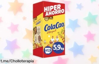 ColaCao Original XXL de casi 6 kg a precio de escándalo, sabor siempre listo para que disfrutes cada grumito y compartas la alegría en familia. ¡No te quedes sin el tuyo!