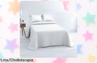 Colcha Bouti de El Jinete Hogar, fresquita y reversible: ¡El ofertón que hará tus noches perfectas! No pierdas la oportunidad de dormir sin calor.