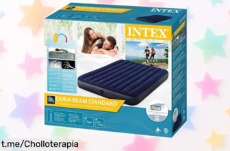 Colchón hinchable INTEX Classic Downy, 25 cm de confort en cualquier lugar. ¡Preciazo que no puedes dejar escapar y noches de descanso perfectas!