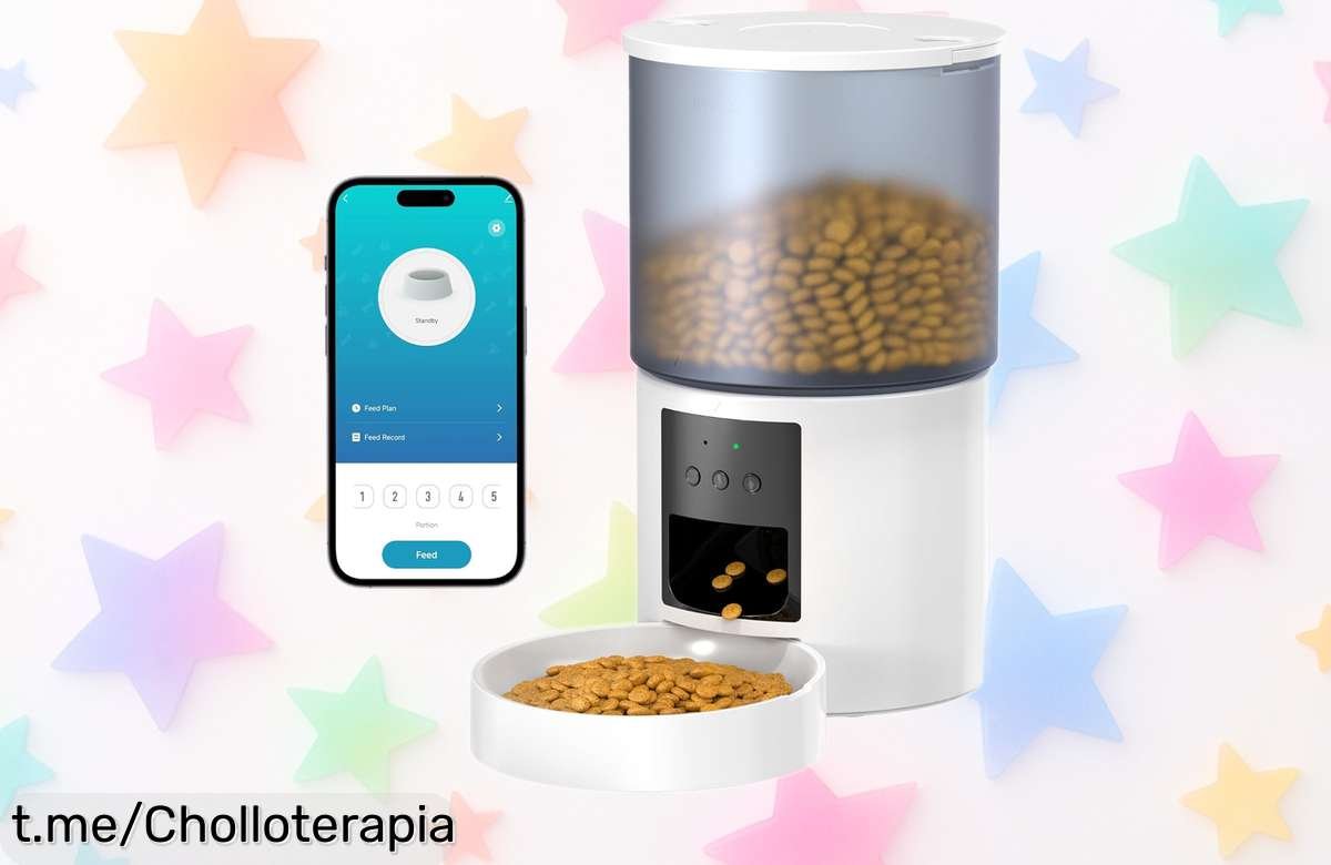 Comedero automático para gatos y perros con WiFi: olvídate del estrés de alimentarlos, ahora a un precio loco que no puedes dejar pasar. ¡Hazlo tuyo ya!