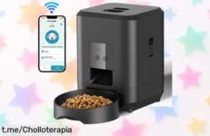 Comedero automático para perros y gatos con temporizador, ¡un chollazo que te quita la presión de alimentar a tu mascota! No pierdas esta oportunidad única.