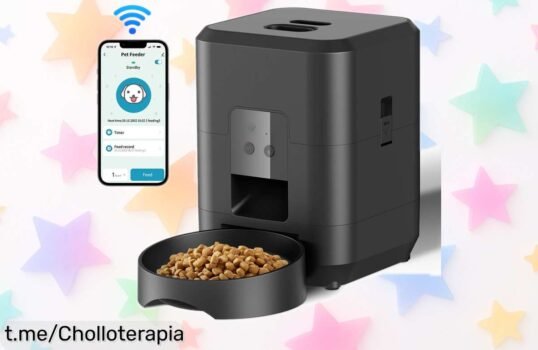 Comedero automático para perros y gatos con temporizador, ¡un chollazo que te quita la presión de alimentar a tu mascota! No pierdas esta oportunidad única.