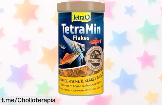 Comida en escamas TetraMin Flakes para peces ornamentales, cuida su salud y flota con un precio de ganga que no podrás dejar pasar ¡Haz feliz a tus amigos acuáticos ahora!