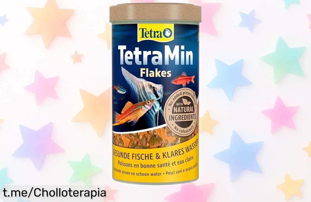 Comida en escamas TetraMin Flakes para peces ornamentales, cuida su salud y flota con un precio de ganga que no podrás dejar pasar ¡Haz feliz a tus amigos acuáticos ahora!