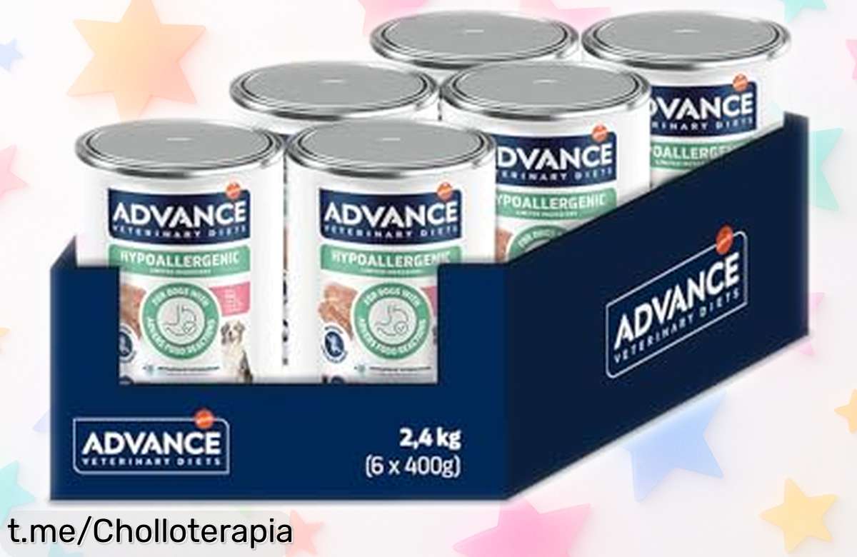 Comida húmeda Advance Diets para perros con cerdo, ¡6 latas de 400g a un precio increíble! Cuida a tu mejor amigo mientras disfrutas de este chollazo único.