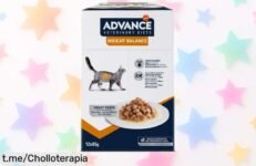 Comida húmeda Advance Veterinary Diets para gatos en pack de 12 bolsitas a precio loco: Cuida el peso de tu felino sin sacrificar el sabor, ¡aprovecha este super chollo ya!