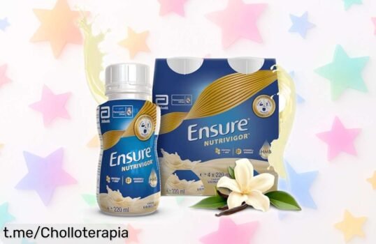 Complemento alimenticio Ensure Nutrivigor en pack de 4 botellas: ¡Ofertón para llenar de energía tus días y fortalecer tu cuerpo a precio loco! No te lo pierdas.