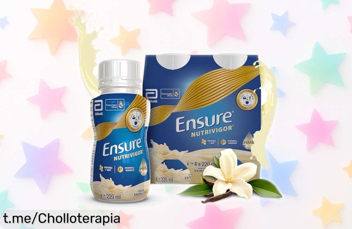 Complemento alimenticio Ensure Nutrivigor en pack de 4 botellas: ¡Ofertón para llenar de energía tus días y fortalecer tu cuerpo a precio loco! No te lo pierdas.