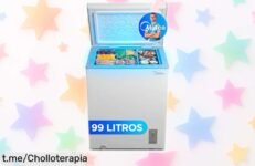Congelador MIDEA Arcon 99L, ¡ofertón que te deja helado! Súper silencioso y aguanta el frío hasta 100 horas. ¡No pierdas la oportunidad de llevarlo a casa ya!