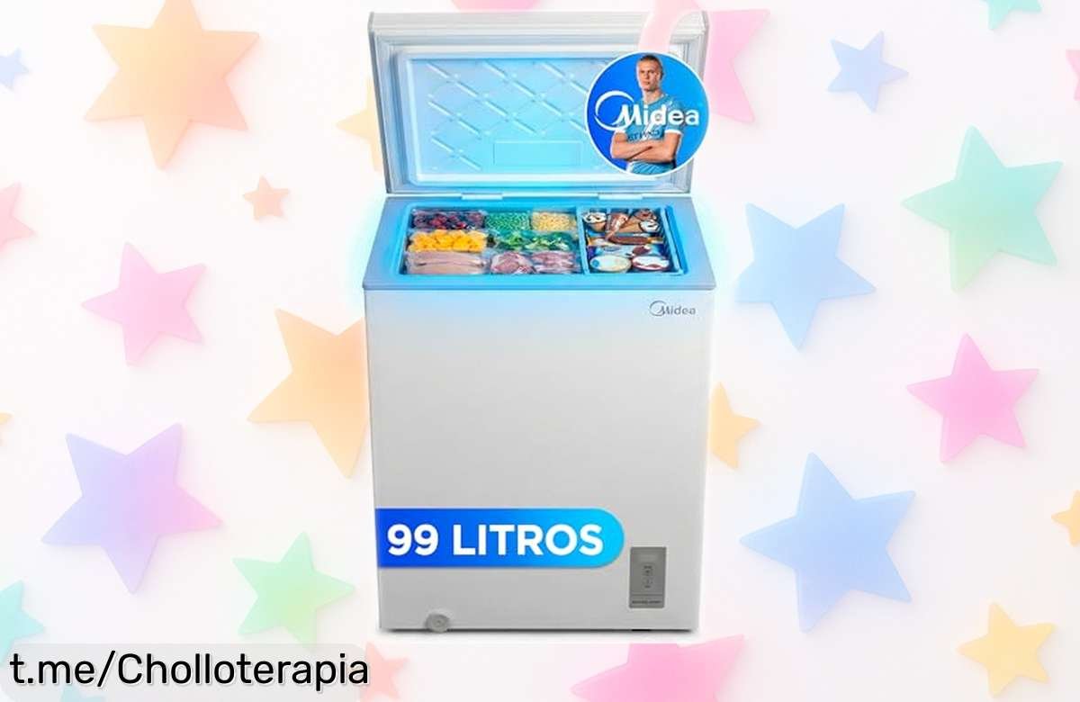 Congelador MIDEA Arcon 99L, ¡ofertón que te deja helado! Súper silencioso y aguanta el frío hasta 100 horas. ¡No pierdas la oportunidad de llevarlo a casa ya!