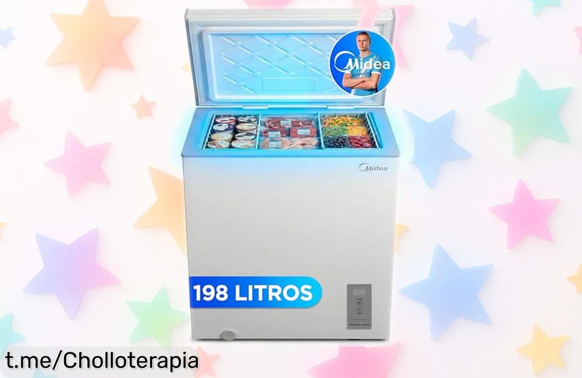 Congelador horizontal pequeño MIDEA Arcon 198L, el súper chollo que convierte tu espacio en frigorífico y aguanta frío hasta 100 horas sin luz. ¡No dejes pasar esta oportunidad única!
