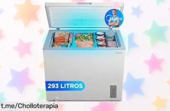 Congelador pequeño MIDEA Arcon de 293L que se convierte en frigorífico y aguanta 100 horas sin luz, ¡no te pierdas este precio loco que hará feliz a tu hogar!