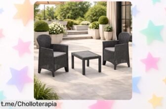 Conjunto de jardín mesa y sillones Akita a precio loco, crea tu rincón ideal al aire libre y disfruta del sol como nunca con esta oportunidad única.