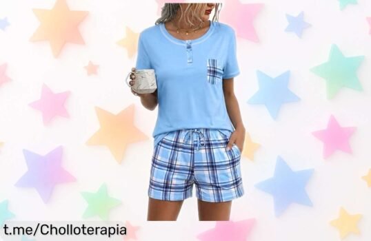Conjunto de pijama Litherday para mujer, suave y cómodo con bolsillos; rebajado a un precio loco, ¡no esperes más y vístete de relax hoy mismo!