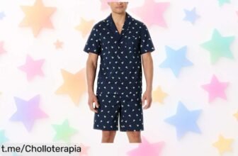 Conjunto de pijama corto para hombre Amazon Essentials a un precio loco: comodidad y estilo en un solo click, ¡no dejes pasar esta super oferta!