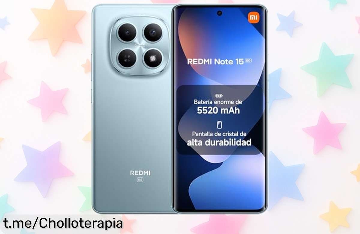 Consigue el increíble móvil Xiaomi Redmi Note 15 5G a precio de ganga y captura momentos mágicos con su cámara de 108 MP ¡No te quedes sin el tuyo, las unidades vuelan!