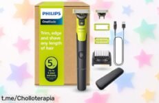 Consigue la increíble maquinilla Philips OneBlade 360 y transforma tu rutina de afeitado con su cuchilla giratoria: ¡no te pierdas este chollazo espectacular!