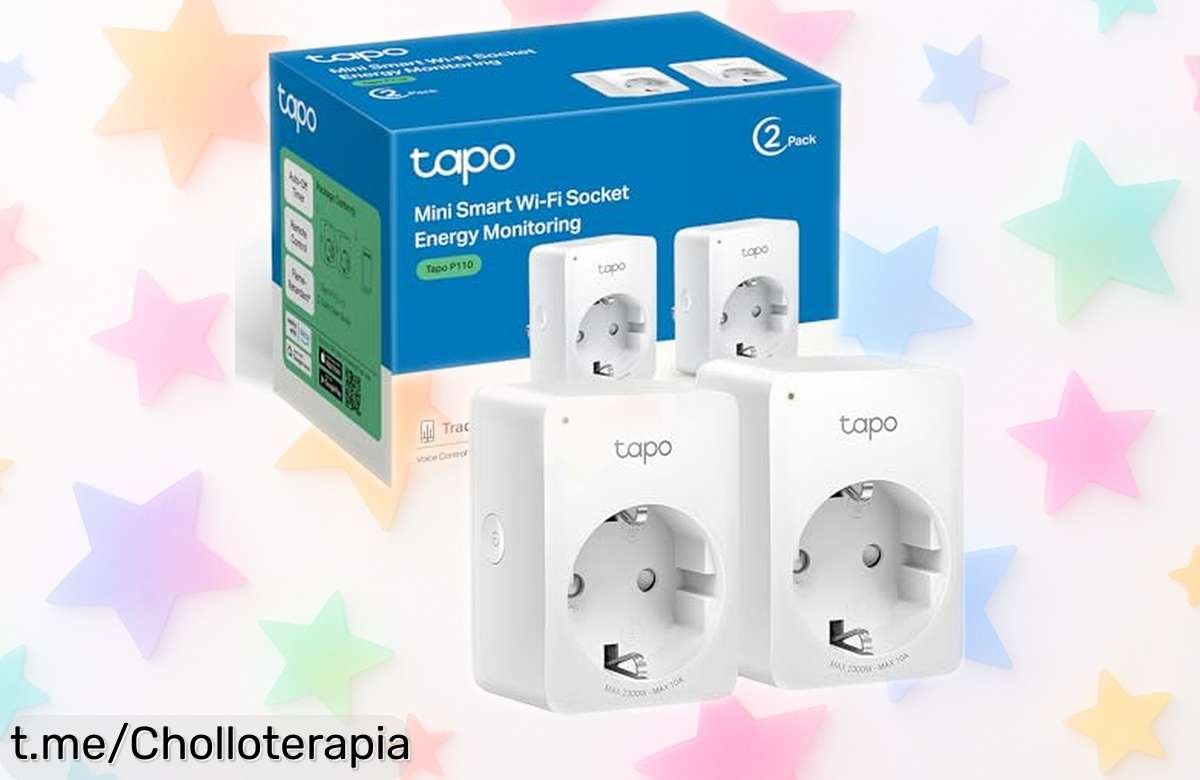 Controla tu hogar con el mini enchufe inteligente WiFi Tapo P110 en pack de 2 a un precio loco, ¡ahorra energía y vive sin complicaciones ya!