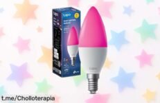 Crea el ambiente perfecto con la bombilla LED multicolor Tapo E14 controlada por Alexa, ¡una oferta increíble que hará brillar tu hogar de alegría!