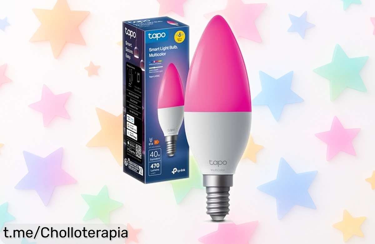 Crea el ambiente perfecto con la bombilla LED multicolor Tapo E14 controlada por Alexa, ¡una oferta increíble que hará brillar tu hogar de alegría!