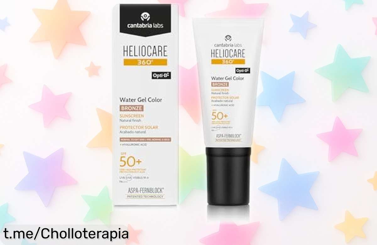 Crema hidratante con color y protección solar Heliocare 360° Color Water Gel a un precio loco: cuida tu piel, iguala tu tono y olvídate de la rutina por 48 horas. ¡No te lo pierdas!