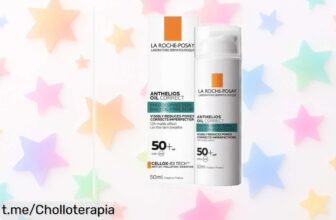 Crema solar La Roche-Posay Anthelios Oil Correct SPF 50+, ¡rebajada para que disfrutes del sol sin brillos y sintiendo tu piel fresca! No dejes pasar esta oportunidad única.