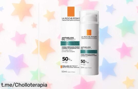 Crema solar La Roche-Posay Anthelios Oil Correct SPF 50+, ¡rebajada para que disfrutes del sol sin brillos y sintiendo tu piel fresca! No dejes pasar esta oportunidad única.