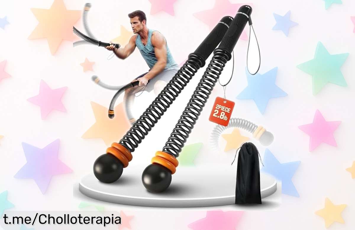 Cuerda de entrenamiento inalámbrica ajustable para quemar grasa y ganar músculo en casa, super chollo que mejorará tu rutina al instante ¡No dejes pasar esta oportunidad!