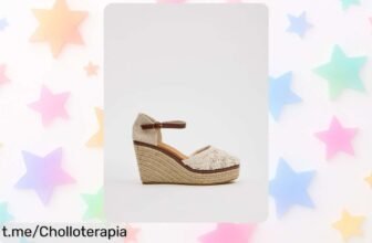 Cuñas artesanales con puntera cerrada, elegancia y un tacón de 9 cm a un precio alucinante que hará brillar tus outfits. No dejes pasar esta oportunidad única de estilo y ahorro.