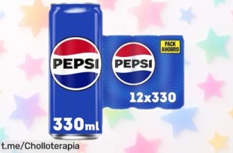 Delicioso pack de 12 latas de Pepsi, la cola que anima cualquier plan. Oferta brutal en tu mano: ¡no te quedes sin los refrescos más fresquitos y sabrosos!