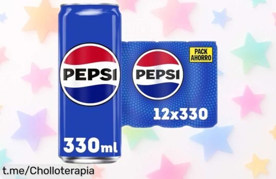 Delicioso pack de 12 latas de Pepsi, la cola que anima cualquier plan. Oferta brutal en tu mano: ¡no te quedes sin los refrescos más fresquitos y sabrosos!