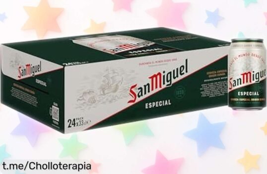Delicioso pack de 24 latas de San Miguel Especial Lager a precio irrisorio: ¡haz tus cañas en casa y deleita tu paladar sin vaciar la cartera!