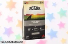 Delicioso pienso Acana Light & Fit para perros adultos con sobrepeso: ¡rebajado a precio de risa! Cuida su figura y energía mientras lo mimás. No te lo pierdas, es un chollo único para tu peludo.