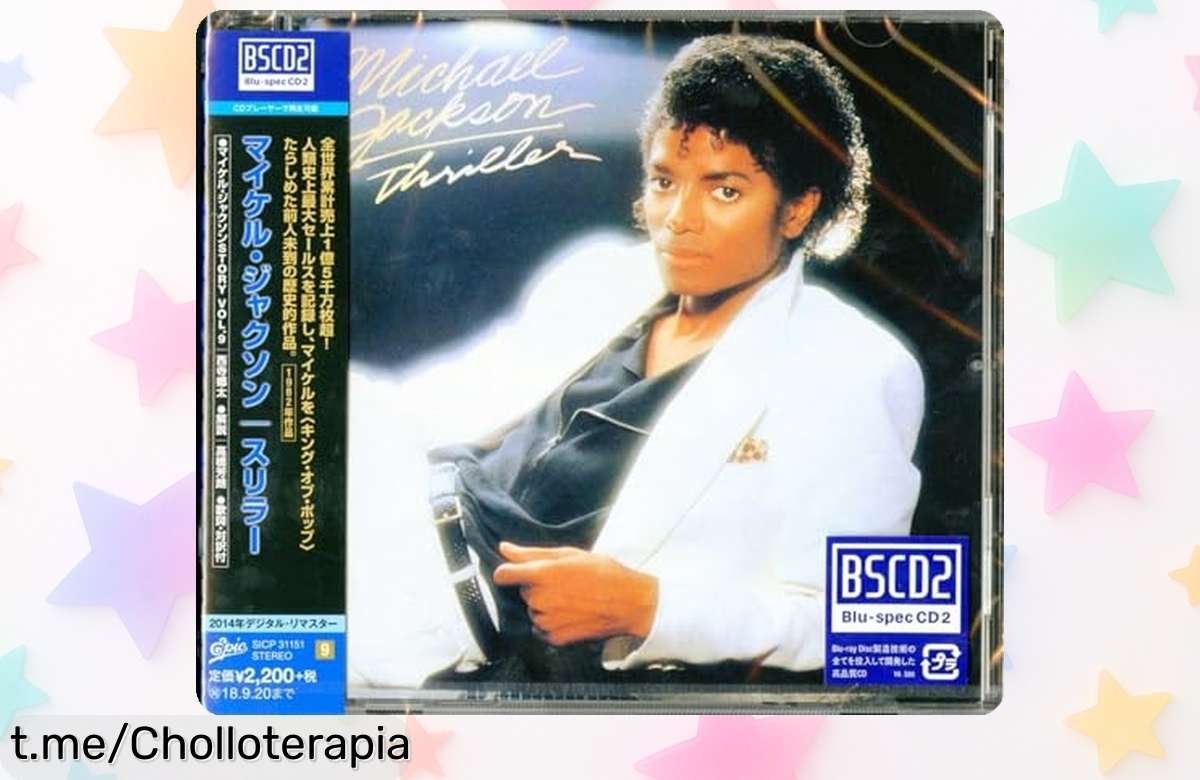 Descubre el álbum Thriller de Michael Jackson en vinilo, un clásico que suena brutal y ahora a precio de escándalo. ¡No te lo pierdas, la música te espera!