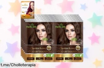 Descubre el increíble champú tinte Herbishh para canas, llévate 10+1 en sobres fáciles y sin tóxicos. ¡Aprovecha esta oferta que vuela! ¡Es tu momento de brillar!