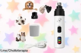 Descubre el molinillo de uñas recargable Silent Groom Pro, súper silencioso y ergonómico: ¡corte perfecto para tu peludo a un precio increíble que no te puedes perder!